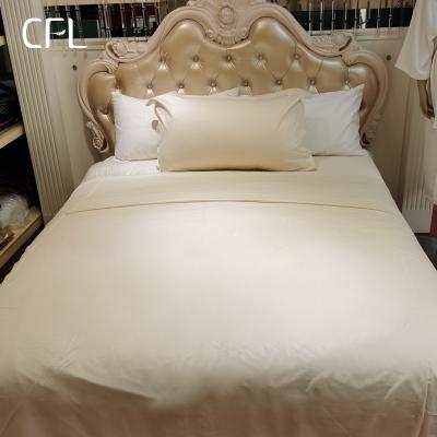 China Folded Organic CFL 800tc Cotton Hotel Bed Sheet For Luxury 5 Star Hotel Bedding for sale