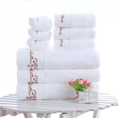 China Five Star Hotel High Quality 100% Egyptian Cotton Cotton Bath Towel Set Safe For Feeling Kids for sale