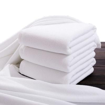 China QUICK DRY Hotel Bath Towel Thick And Large White Terry Plain For Bathroom for sale