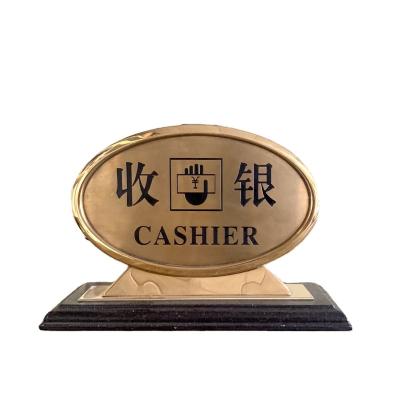 China Low MOQ CFL Survey Customized Desk Table Survey Indication Card For Hotel Restaurant Center Reception for sale