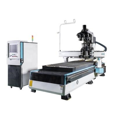 China Door Panel Modeling High Efficient Two Spindles And Drilling Package Cnc Router 1325 for sale