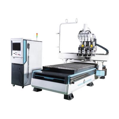 China Door Panel Molding Promotion Price Four Axis Fully Automatic Wooden Door ATC CNC Router Machine for sale