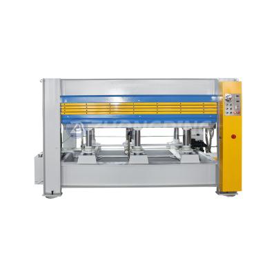 China Door 4x8 MDF Automatic High Pressure Hydraulic Positive Wood Vacuum Veneer Hot Press Machine for sale