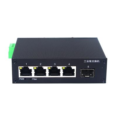 China 100M 1 1 Electrical SFP Connect Optical Type Ethernet DC12~52V Industrial Power Supply Guide Rail Switch 1.4Gbps en venta