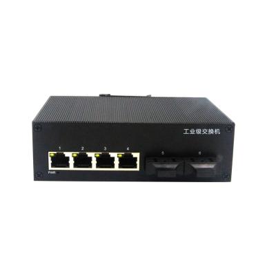 China Low Cost 100M 4 Double-fiber 20KM DC12~52V 2 Guide Rail Singlemode Type Ethernet SC Electrical Interface Industrial Switch 1.4Gbps for sale