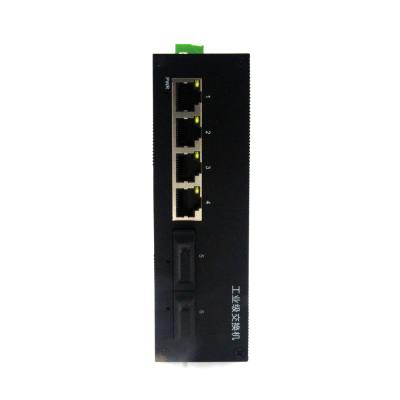 中国 6-Port DC12~52V 1000M 4 Dual-fiber 20KM DIN Rail Single-mode Electrical Interface SC Ethernet 2 Industrial Switch 14Gbps 販売のため