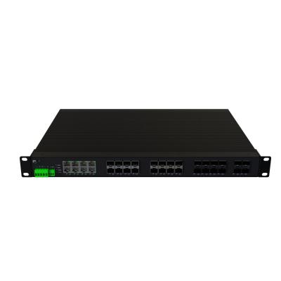 Китай LACP 85-265VAC 8 Ports L3 Layer Ethernet Network Industrial Switch 1000M 250W Poe+ RJ45 24 SFP 36 продается