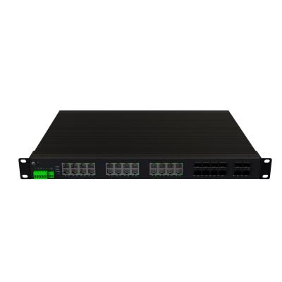 Chine LACP 85-265VAC 8 Ports L3 Ethernet Network POE Industrial Switch 1000M 250W Poe+ RJ45 24 SFP 36 à vendre