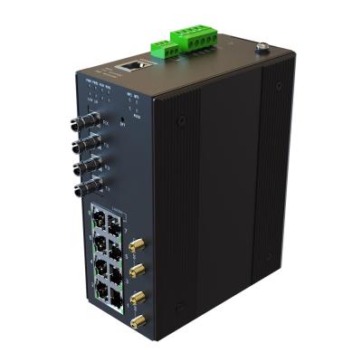 中国 DC 12V-57V 10 Dual Band LACP WIFI 5G/2.4G Full Antenna Gigabit 8 1000M Ethernet RJ45 2 1*9 Port Wireless Industrial Switch 販売のため