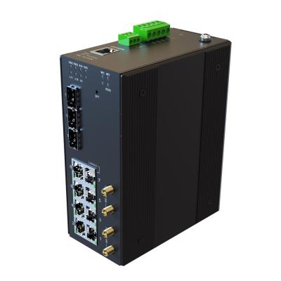 中国 Full Gigabit 8 1000M RJ45 3 SFP WIFI 5G/2.4G AC 85-265V 11 Port Antenna Dual Band Radio LACP Industrial Ethernet Switch 販売のため