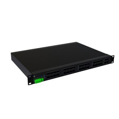 China LACP Port 36 Ports 85-265VAC 4 SFP+ 10G 32 Ports Industrial 1000M SFP L3 Layer Ethernet Network Switch zu verkaufen