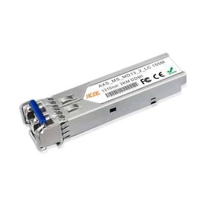 China Compatible FTTx Brand 155M Multi-Mode Double Fiber 2km T/Rx1310nm DDM SFP Industrial Fiber Optic Module à venda