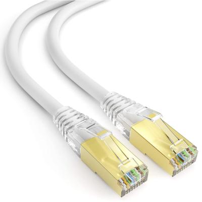 China CAT 8 SFTP Ethernet Cable 40GBase-T 26AWG Gold Plated Double-Shielded Copper Core High-Speed ​​QD C8-SF/F26-R-BK zu verkaufen