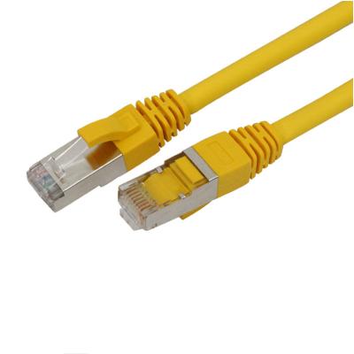 China CAT 7 SFTP Ethernet Cable 10GBase-T 26AWG Gold Plated Double-Shielded Copper Core High-Speed ​​QD C7-SF/F26-R-BK à venda