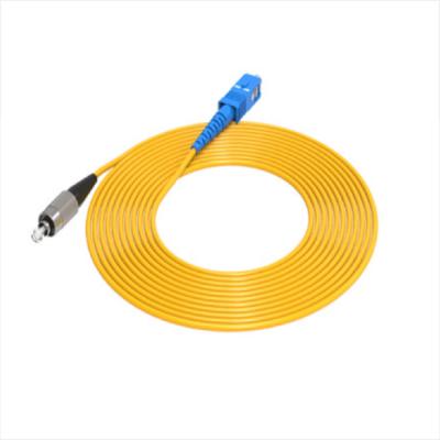 Cina Carrier Grade SC-SC/ST/FC/LC Fiber Optic SC-SC/ST/FC/LC Single-Core PVC Jumper Patch Cord Fiber 1m/3m/5m/10m/20m/30m SS in vendita