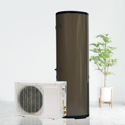 China China manufacturer outdoor 150L 200L 250L 300L enamel coated water tank split heat pump for sale