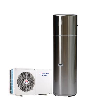 China Outdoor Profession Air Source Enamel Tank Heat Pump Heater Split Hot Selling Air To Water Heat Pump for sale