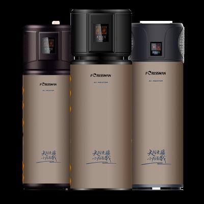 China Outdoor 150L 200L 250L 300L 70 Degree Air Source Hot Water All In One Air To Water Heat Pump Water Heaters for sale