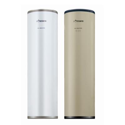 China Outdoor Domestic Air Source Split Heat Pump Water Heater Enamel Water Tank for sale