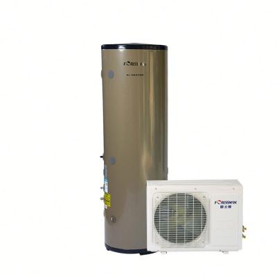 China Forlssman Outdoor Design 150L 200L 250L 300L Air To Water Heat Pump Split Water Heater Latest for sale