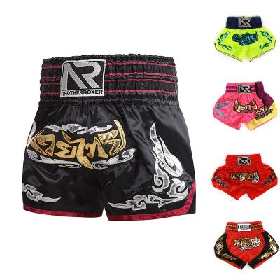 China Comfortable Professional Ready To Board Muay Thai Boxing Shorts Custom Cheap Price Mens Satin Kickboxing Shorts for sale