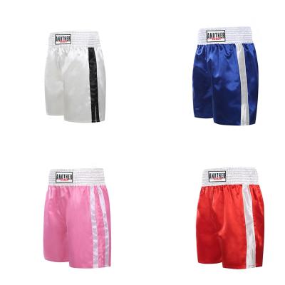 China Sport Muay Muay Thai Boxing Shorts Comfortable Open Trunks Kick Martial Arts Training Gym Muttahida Majlis-e-Amal Shorts With Lunges for sale