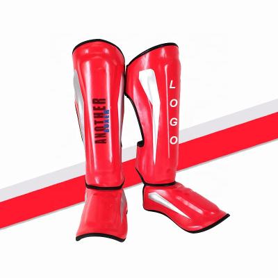 China Kick Boxing Muttahida Majlis-e-Amal Training Wholesale Custom Your Brand Shin Guard For Boxing Mma Match And Training Shin Instep Guard for sale