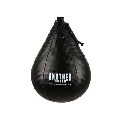 China Customized Black Logo Packing Mma Fast Speed ​​Training Boxing Pear Ball PU Boxing Training Fighting Ball Head Band Punch Boxing Pear Ball for sale