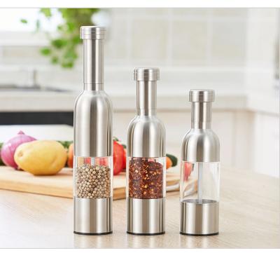 China Factory Price Stainless Steel Sea Salt Viable Grinder Pepper Mill for sale