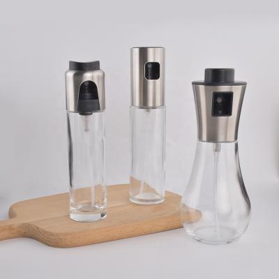 China Wholesale Kitchenware Tools Factory Metal Household Oil Sprayer Kitchen Oil Dispenser Spray Bottle For BBQ for sale