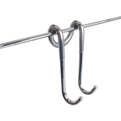 China Viable Free Sample Multifunctional Metal Bathroom Hangers Stainless Steel Non-Slip Towel Hook for sale