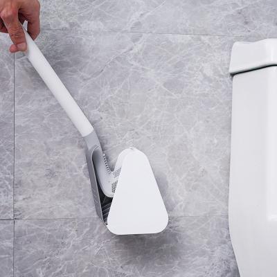 China Factory price viable bathroom golf toilet brush silicone with hook toilet brush cleaning brush for sale