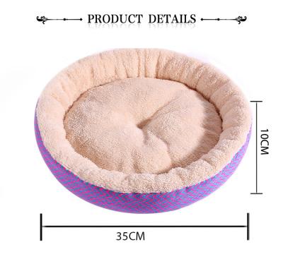 China Wholesale Designer Breathable Cat Round Comfy Calming Durable 2020 Sofa Living Pet Bed for sale