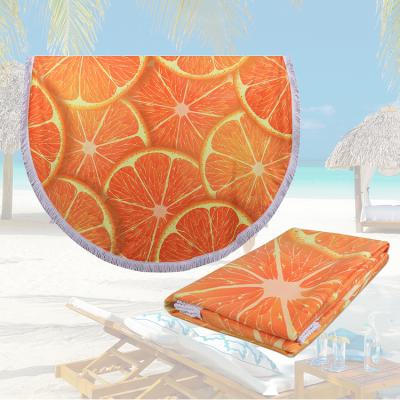 China QUICK DRY Custom Microfiber Anti Sand Round Absorbent Beach Towel Quick Dry for sale