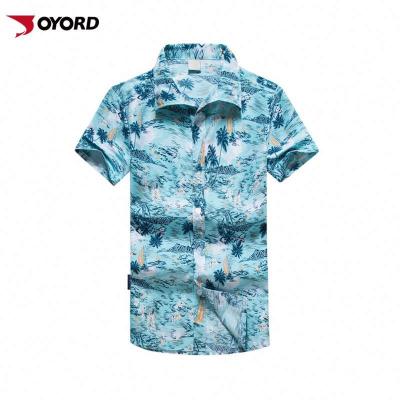 China Breathable Gender And Adults Age Grade Vintage Blouse Hawaiian Short Sleeve Men Beachshirt for sale