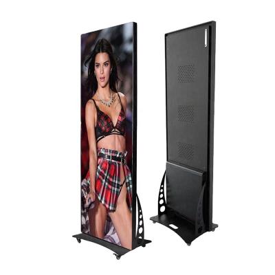 China P2.5mm indoor poster led display 640x1920mm / 640x1760mm moving advertising full color led panel led mirror 640x1760 / 640x1920mm for sale