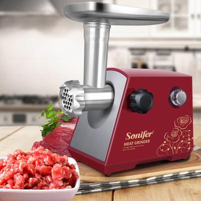 China High Efficiency Reverse Pure Copper Motor Sonifer Function Stainless Steel Electric Meat Grinder SF-5002 for sale