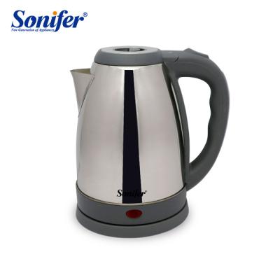 China Hot Sale Environmentally Friendly 1.8L Rotation Brand Sonifer Electric Kettle SF-2048 360 Degree Base Stainless Steel for sale