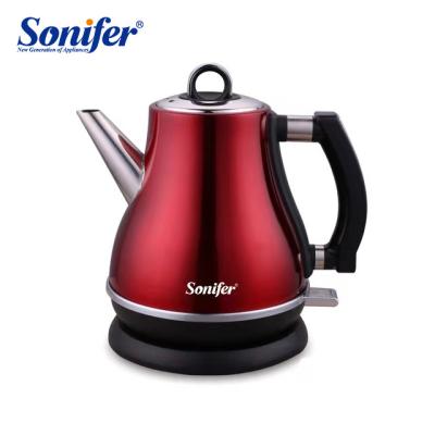 China 360 Rotation Electric Electric Water Kettle SF-2028 Sonifer 1500W Degree Base 1.2L Stainless Steel for sale