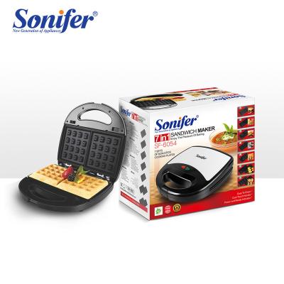 China Rv Sonifer 7 in 1 Breakfast Waffle and Sandwich Maker with 7 Sets of Detachable Nonstick Pans SF-6054 for sale