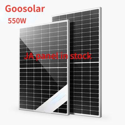 China Home system JA deepblue 182mm solar cell panel 540W 545W 550W 555W solar power solar panels for sale