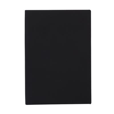 China Black Soft PU A5 Leather Cover Sublimation Custom Printing Blank Notebooks Journals for sale