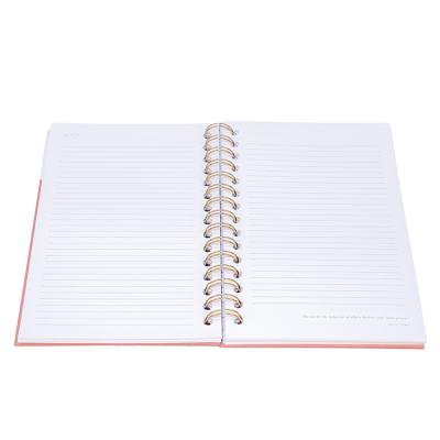 China Custom line spiral planners spiral notebook printing shool supplies student notebook a5 binder journals for sale