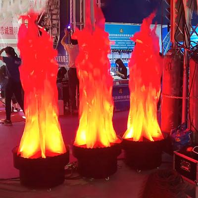 China home party use stage lighting hot sale 200W low price led standing fire effect silk flame lighting silk flame light YL-LS007 for sale