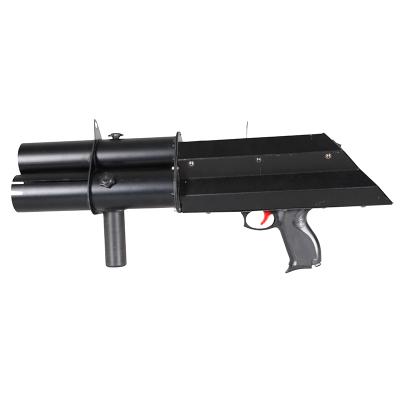 China RGB Jet Cannon Machine For Disco Nightclub Party Gun Machine Gun Effect Stage Cryo Effect Handheld CO2 Confetti Gun Lead 70*33*19cm for sale