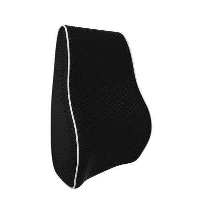 China Memory Wholesale Ergonomic Memory Foam Black Mesh Lumbar Support Back Cushion for sale