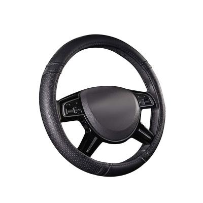 China Business/Luxury Optional Color Matching Pvc Leather Breathable Car Steering Wheel Cover Luxury for sale