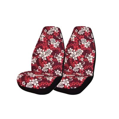 China Sports Custom Color Novel Design Breathable Polyester Flower Front Car Seat Covers for sale