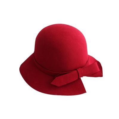 China Fashion \ Western style top hat temperament high society hat autumn and winter retro ladies 100% pure French elegant comfortable \ durable wool for sale