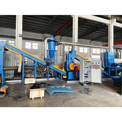 China Radiator Recycling High Efficiency Air Conditioner Auto Radiator Separator Aluminum Copper Shredder Recycling Machine for sale